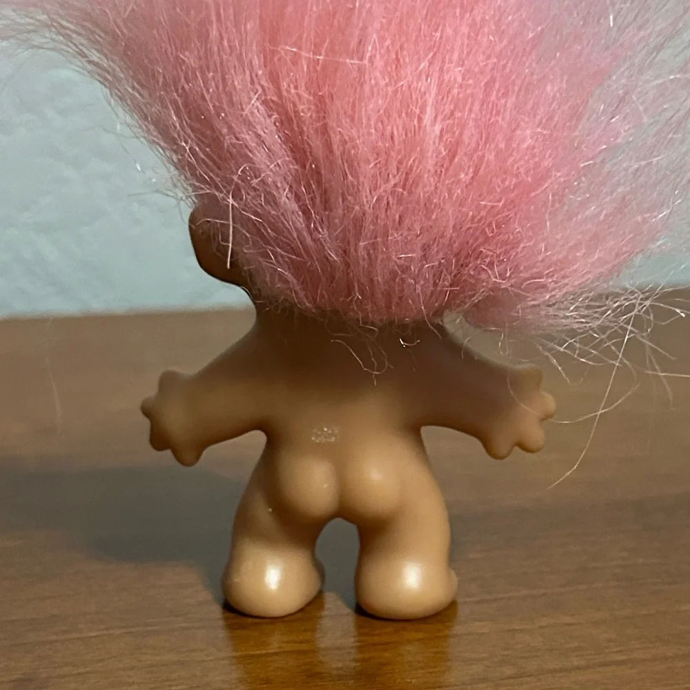 Vintage Troll Dam 2005 Pink Hair Doll Toy - Picture 6 of 6